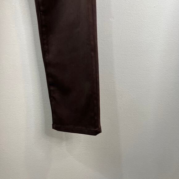 AG ADRIANO GOLDSCHMIED Brown The Prima Mid Rise Cigarette Denim Jean Size 27 - Picture 3 of 9